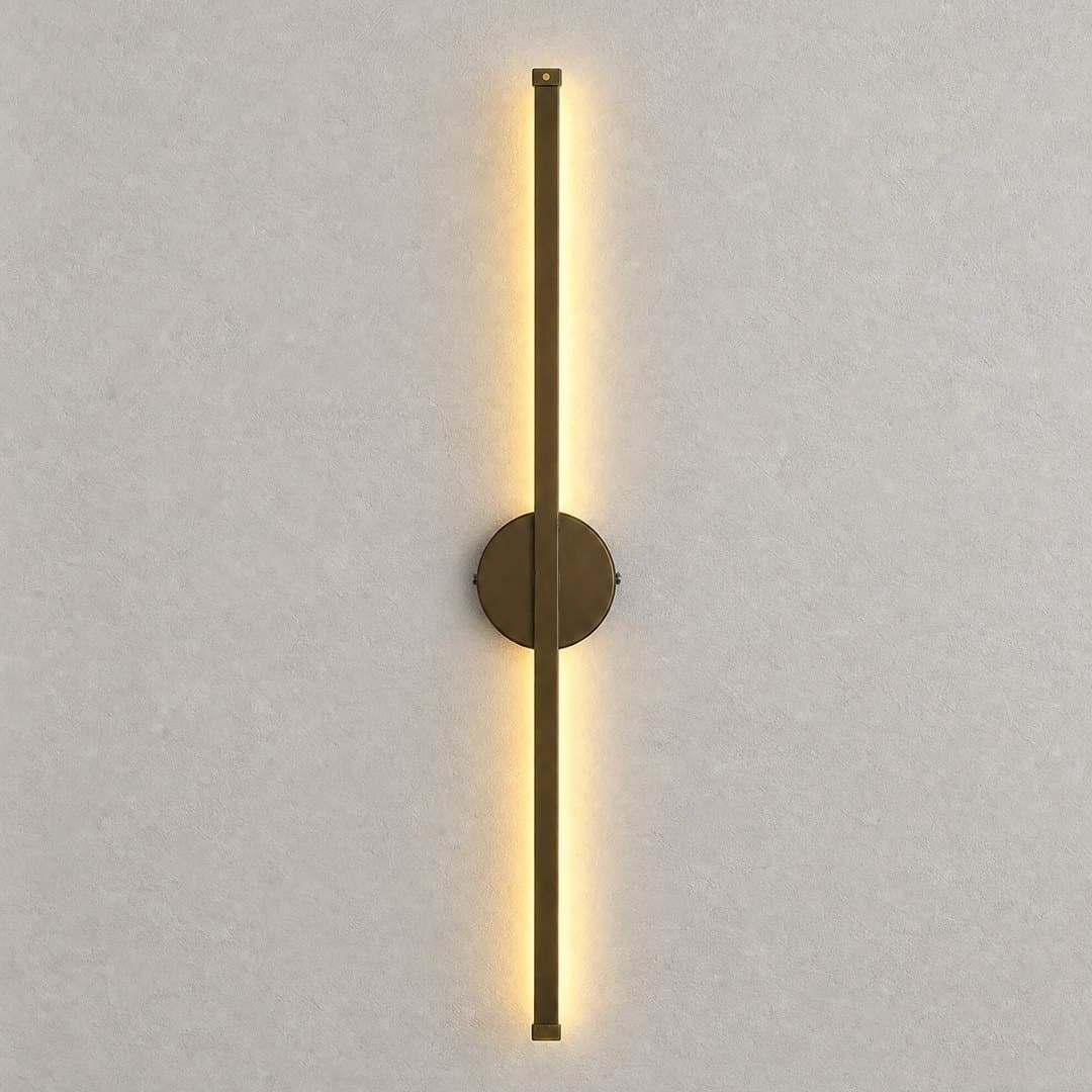 Stickhome S65 — Eskitme Gold, dokulu duvarda sıcak ambiyans